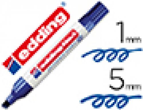 Marcador edding marcador permanente 1 azul -ponta biselada 5 mm , Edding , 7285 , 4004764000531